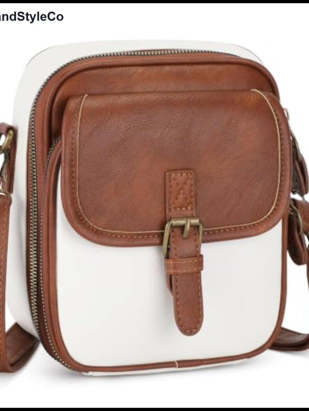Small Crossbody Bag with Wallet for Women - Anti Theft Vegan Leather Purse